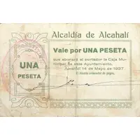 1 Peseta Alcahalí