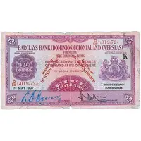 5 Dollars Barclay's Bank