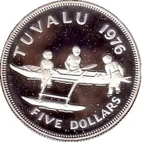 5 Dollars - Elizabeth II 2nd portrait