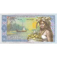 2 Francs Tahiti versions A and B
