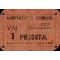 1 Peseta Masquefa