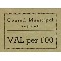 1 Peseta Rajadell