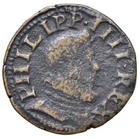 1 Quattrino - Filippo IV Coat of arms