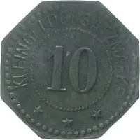 10 Pfennigs - Werdau Sächsische Waggonfabrik