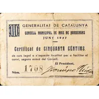 50 Céntimos Mas de Barberans