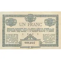 1 Franc - Chambre de Commerce d'Amiens [80]