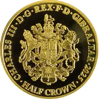 1/2 Crown - Charles III Battle of Britain, Gold plated
