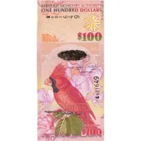 100 Dollars - Elizabeth II Red cardinal