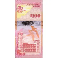 100 Dollars - Elizabeth II Red cardinal