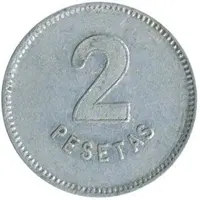 2 Pesetas - Cooperativa Unió Olostenca