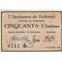 50 Céntimos Rodonyà