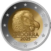 2 Euros Bearded vulture