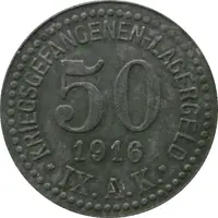 50 Pfennig - Güstrow Kriegsgefangenenlager IX A.K.
