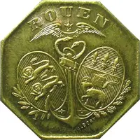 10 Centimes - Chambre de Commerce - Rouen [76] Brass