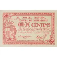 25 Céntimos Olesa de Montserrat