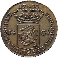 14 Gulden `Gouden rijder` copper pattern