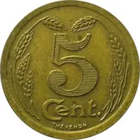 5 Centimes - Chambre de Commerce - Evreux [27] Brass
