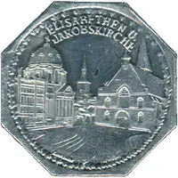 20 Pfennig - Elisabethen u. Jakobskriche Nürnberg-Fürth