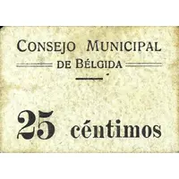 25 Céntimos Bélgida