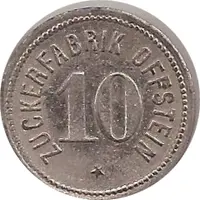 10 Pfennig - Offstein Zuckerfabrik