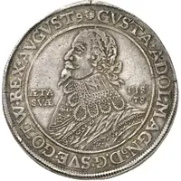1 Thaler - Gustav II Adolphus Death, Swedish occupation