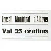 25 Céntimos Aldover