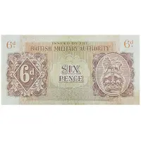 6 Pence - British Military Authority