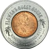 Encased Penny Flower's Guest House