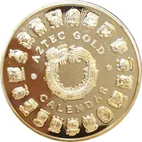 Token - Aztec gold Calendar golden, colored