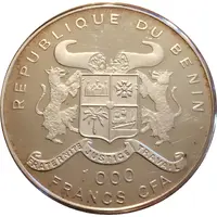 1000 Francs CFA Tyrannosaurus Rex