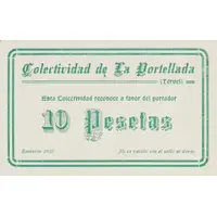 10 Pesetas La Portellada