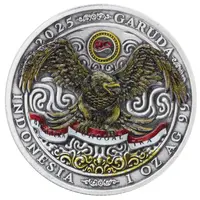 Bullion - Garuda 80th Indonesian Independence Day, Antique Coloured