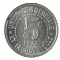 5 Centimes - Union commerciale et industrielle - La Clayette [71]