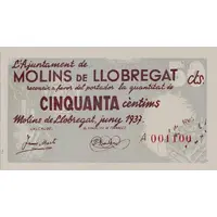 50 Céntimos Molins de Llobregat