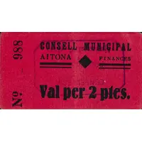 2 Pesetas Aitona