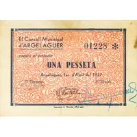 1 Peseta Argelaguer