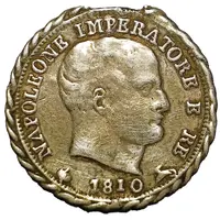 Award medal struck on 5 Soldi coin