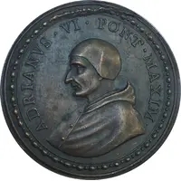 Medal - Adrian VI Coronoation of the pope