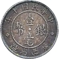 1 Jiao / 10 Cents Pattern, silver