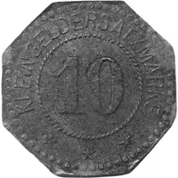 10 Pfennigs - Miesbach Fritz Holnburger, Gasthof & Metzgerei