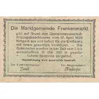 50 Heller Frankenmarkt