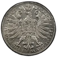 3 Mark Nickel pattern strike : lettered edge