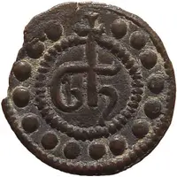 jeton de compte, dit 'Lombard', au monogramme Gh - Florence, Italie