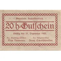 20 Heller Raipoltenbach