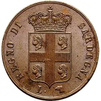 3 Centesimi - Carlo Alberto