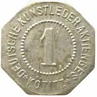 1 Pfennig - Kötitz Deutsche Kunstleder Aktienges.