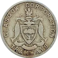1 Penny - Glasgow Corporation Tramways Glasgow, Scotland
