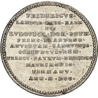 Medal - Marriage of Friedrich I. and Luise Dorothea Sophie von Brandenburg