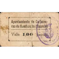 1 Peseta Carboneras de Guadazaón