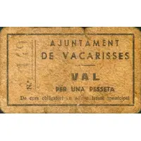 1 Peseta Vacarisses